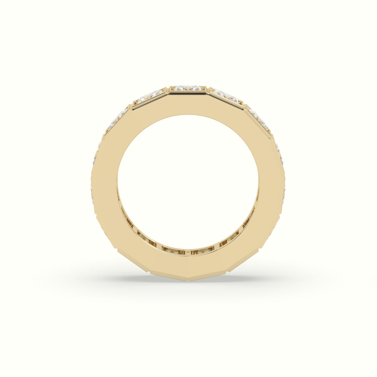 Diamond Eternity Wedding Ring — Yellow Gold