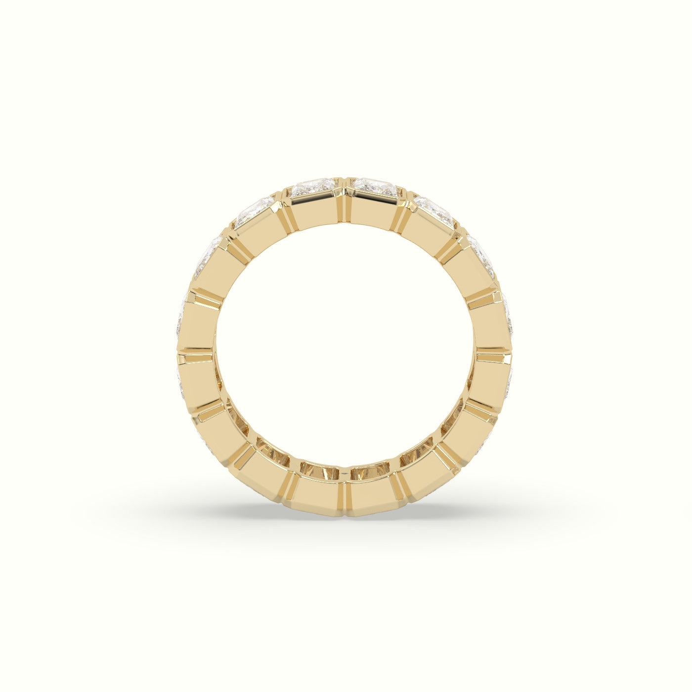 Diamond Eternity Wedding Ring — Yellow Gold