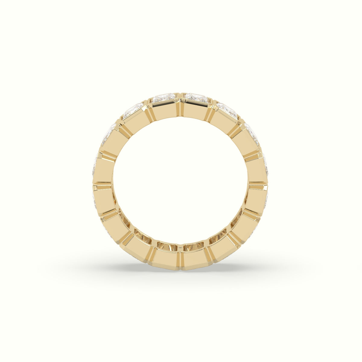 Diamond Eternity Wedding Ring — Yellow Gold