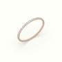 Diamond Eternity Wedding Ring — Rose Gold