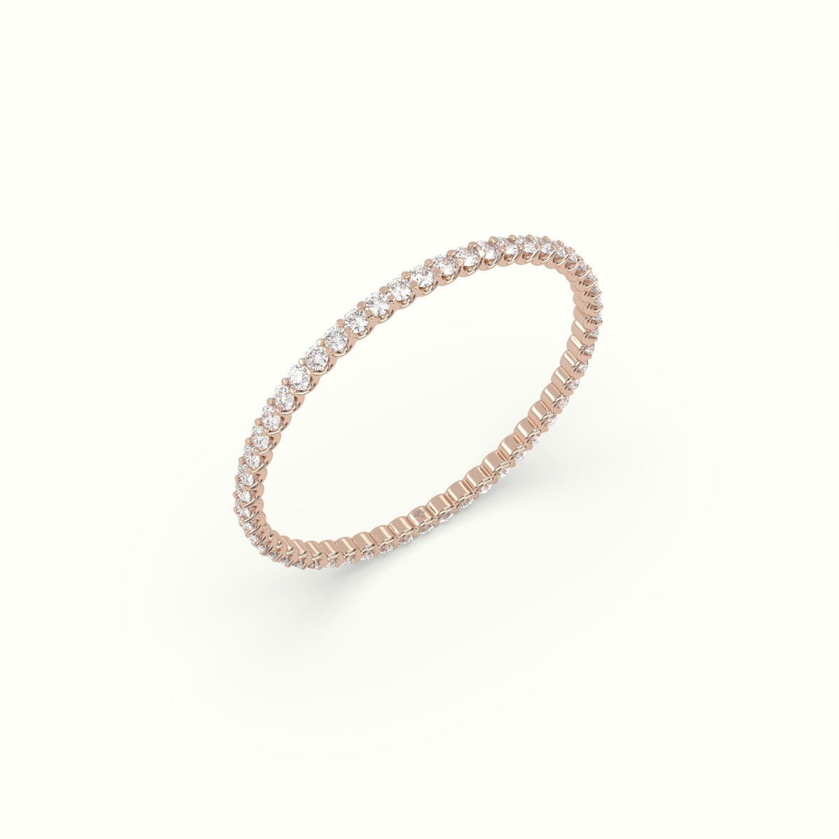 Diamond Eternity Wedding Ring — Rose Gold