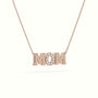 Mom Diamond Necklace — Rose Gold