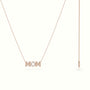 Mom Diamond Necklace — Rose Gold