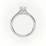 Princess Cut Diamond Solitaire Engagement Ring — White Gold