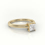 Princess Cut Diamond Solitaire Engagement Ring — Yellow Gold