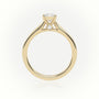 Princess Cut Diamond Solitaire Engagement Ring — Yellow Gold