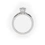 Round Cut 6 Prongs Solitaire Engagement Ring — White Gold