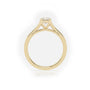 Round Cut 4 Prongs Double Shank Solitaire Engagement Ring — Yellow Gold