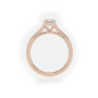 Round Cut 4 Prongs Double Shank Solitaire Engagement Ring — Rose Gold