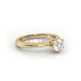 Round Cut 6 Prongs Solitaire Engagement Ring — Yellow Gold