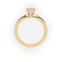 Round Cut 6 Prongs Solitaire Engagement Ring — Yellow Gold