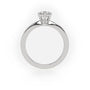 Round Cut 6 Prongs Solitaire Engagement Ring — White Gold