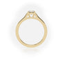 Round Cut Solitaire Diamond Engagement Ring — Yellow Gold