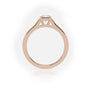 Round Cut Solitaire Diamond Engagement Ring — Rose Gold