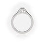 Round Cut Solitaire Diamond Engagement Ring — White Gold