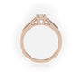Round Cut Diamond Solitaire Ring — Rose Gold