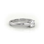 Round Cut Diamond Solitaire Ring — White Gold