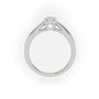 Round Cut Diamond Solitaire Ring — White Gold