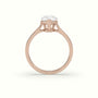 Pear-Shaped Diamond Solitaire Ring — White Gold