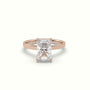 Radiant Cut Solitaire Diamond Ring Precious Jewels Antwerp Radiance — Rose Gold