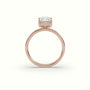 Radiant Cut Solitaire Diamond Ring Precious Jewels Antwerp Radiance — Rose Gold