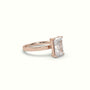Radiant Cut Solitaire Diamond Ring Precious Jewels Antwerp Radiance — Rose Gold