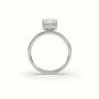 Radiant Cut Solitaire Diamond Ring Precious Jewels Antwerp Radiance — White Gold