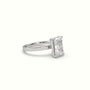Radiant Cut Solitaire Diamond Ring Precious Jewels Antwerp Radiance — White Gold