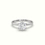 Solitaire Round 6 Prong Splendor Diamond Ring — White Gold