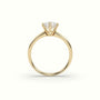 Solitaire Round 6 Prong Splendor Diamond Ring — Yellow Gold