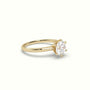 Solitaire Round 6 Prong Splendor Diamond Ring — Yellow Gold