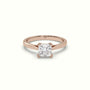 Princess Cut Diamond Engagement Ring — Rose Gold