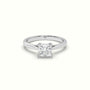 Princess Cut Diamond Engagement Ring — White Gold