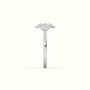 Oval Cut Diamond Halo Engagement Ring — White Gold