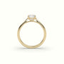 Cushion-Cut Solitaire Engagement Ring — Yellow Gold