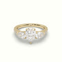 Pear-Shaped Trilogy Diamond Ring — Yellow Gold