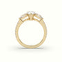 Pear-Shaped Trilogy Diamond Ring — Yellow Gold
