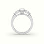 Pear Diamond Trilogy Ring — White Gold