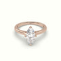 Marquise Solitaire Diamond Engagement Ring — Rose Gold