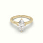 Marquise Solitaire Diamond Engagement Ring — Yellow Gold