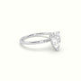 Pear Diamond Solitaire Engagement Ring — White Gold