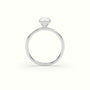 Pear Diamond Solitaire Engagement Ring — White Gold