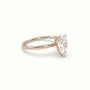Pear Diamond Solitaire Engagement Ring — Rose Gold