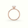 Pear Diamond Solitaire Engagement Ring — Rose Gold