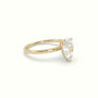 Pear Diamond Solitaire Engagement Ring — Yellow Gold