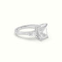 Radiant Trilogy Diamond Engagement Ring — White Gold