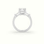 Radiant Trilogy Diamond Engagement Ring — White Gold
