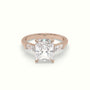 Radiant Trilogy Diamond Engagement Ring — Rose Gold