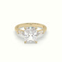 Radiant Trilogy Diamond Engagement Ring — Yellow Gold
