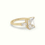 Radiant Trilogy Diamond Engagement Ring — Yellow Gold